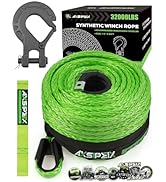 AXSIPEIX Synthetic Winch Rope Kit, 1/4
