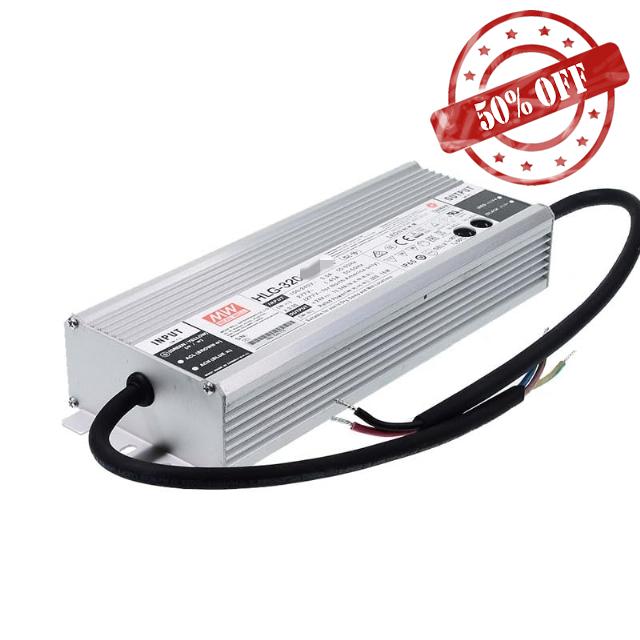 Mean Well HLG 320W 48V 6.7A LED Driver, HLG-320H-48A Switching Power Supply Converter Transformer with IP65