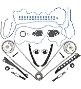 Timing Chain Kit w/Water Pump Compatible for 2013-2017 Ford/Edge/Taurus/Lincoln/MKS/MKX 3.5 3.7L ...