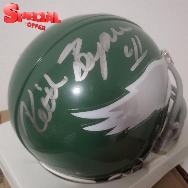 Keith Byars Philadelphia Eagles Signed Autographed Auto Mini Helmet W/coa - Autographed NFL Mini Helmets
