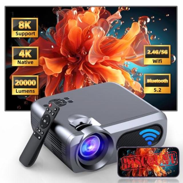 Projector with Wifi and Bluetooth
