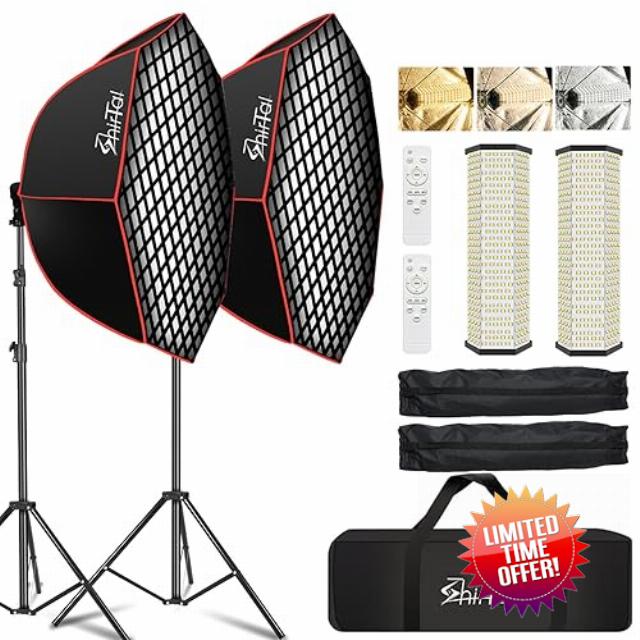 Shirtal Softbox Photography Lighting Kit