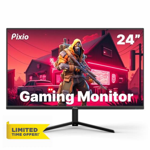 Pixio PX248 Prime 24 inch IPS FHD 1920 x 1080 144Hz Refresh Rate 1ms MPRT Response Time AMD Radeon Freesync Premium Esports LCD Gaming Monitor