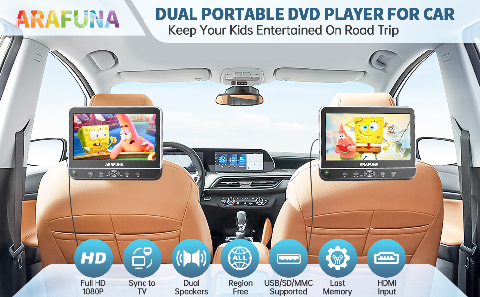 portable dvd player for car