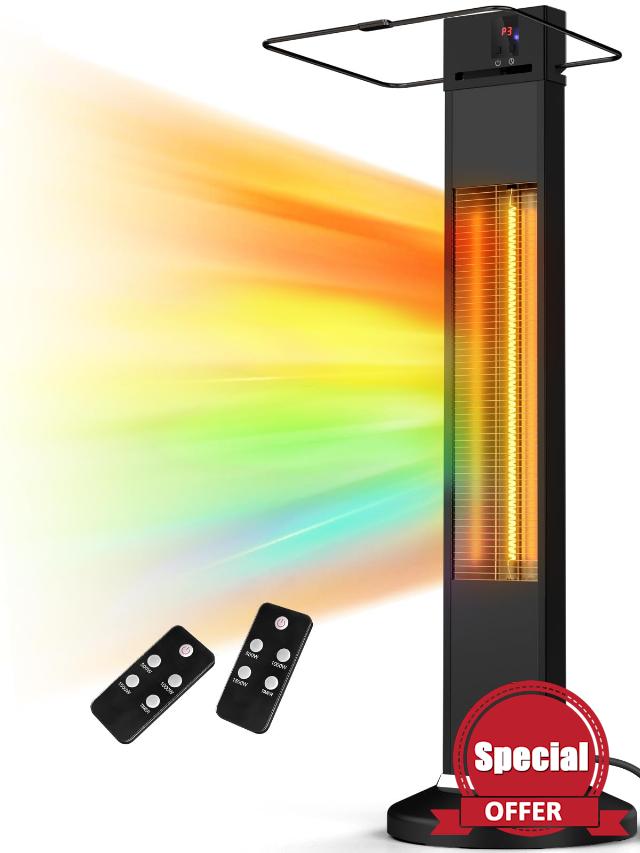 Portable Waterproof Patio Heater for Bathroom