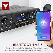 Pyle Home Bluetooth Theater Receiver Amplifier - 500