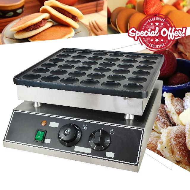 36 Holes Electric Mini Pancakes Maker Machine