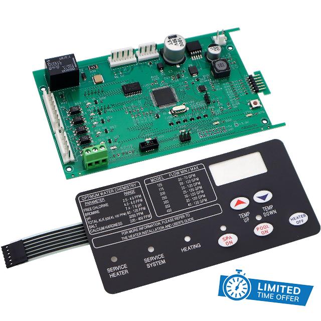 42002-0007S Pool Heater Control Board with 472610Z Switch Pad