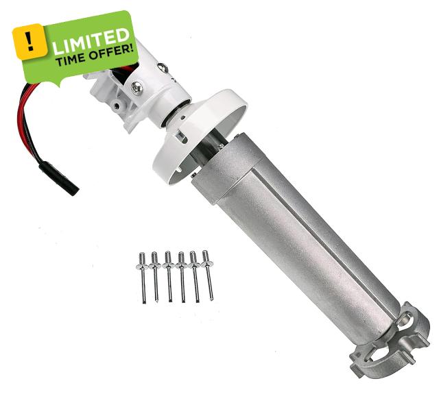 JEENDA 3310423.209B Torsion Assembly Rh White Compatible with Dometic 9100 Series 910 915 916 917 Awning Motor Drive Head Assembly 3310419.209B 3310423.137B Rv Awning Motor
