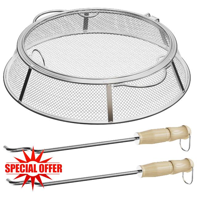 Fire Pit Spark Protector Screen Mesh for Solo Stove Bonfire Shield