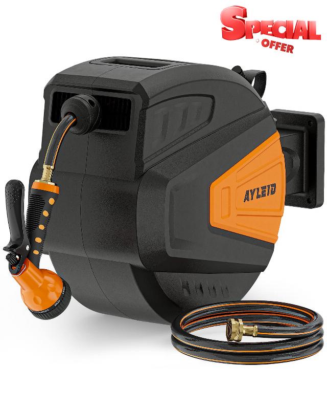 Ayleid Retractable Garden Hose Reel