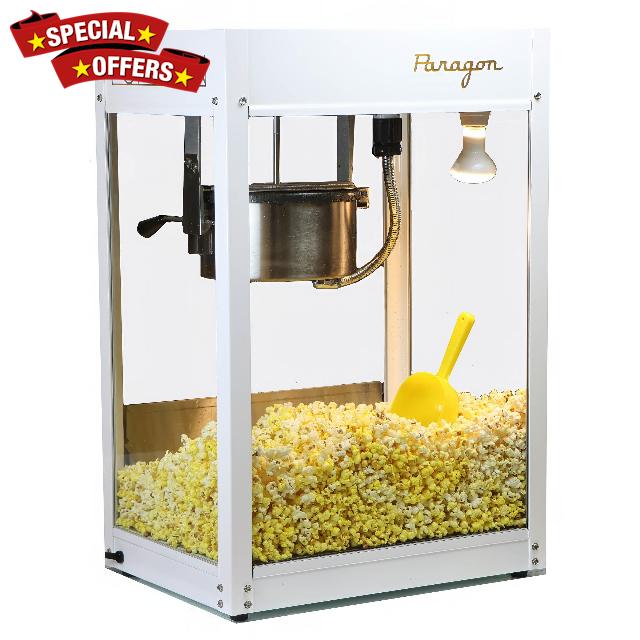 Modpop 8 Ounce Popcorn Machine - White Popcorn Popper