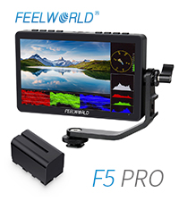 F5 PRO monitor with battery