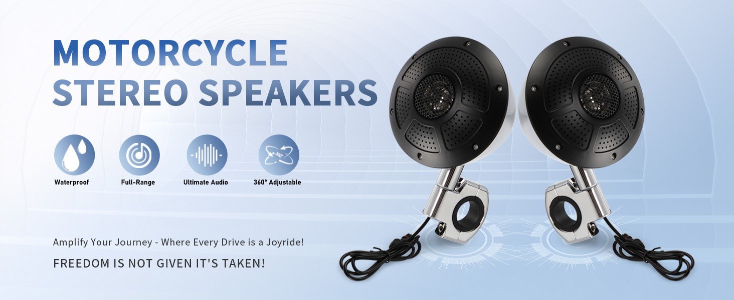 MoKitDora Digital Audio Systems Motorcycle Speakers and Amplifier