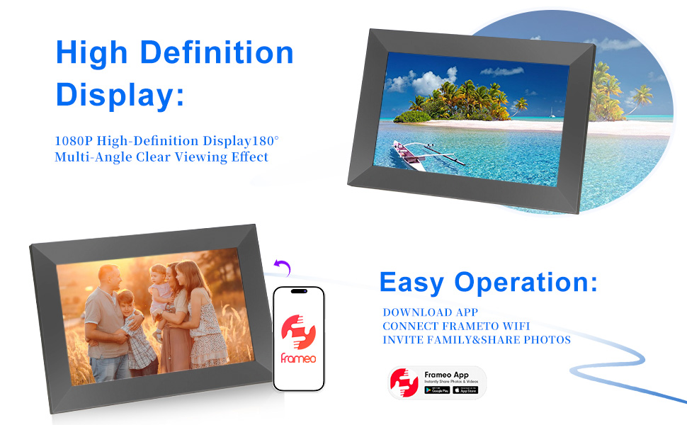 frameo mom gifts electronic picture frame slideshow digital picture frames digital frame