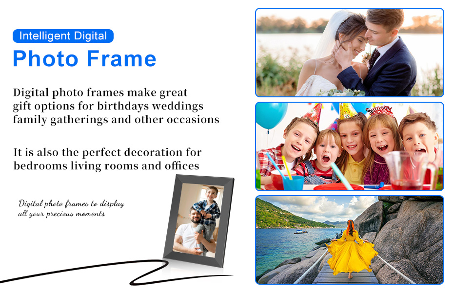 digital photo album digital video frame 10.1 inch digital picture frames 32gb gifts for mom
