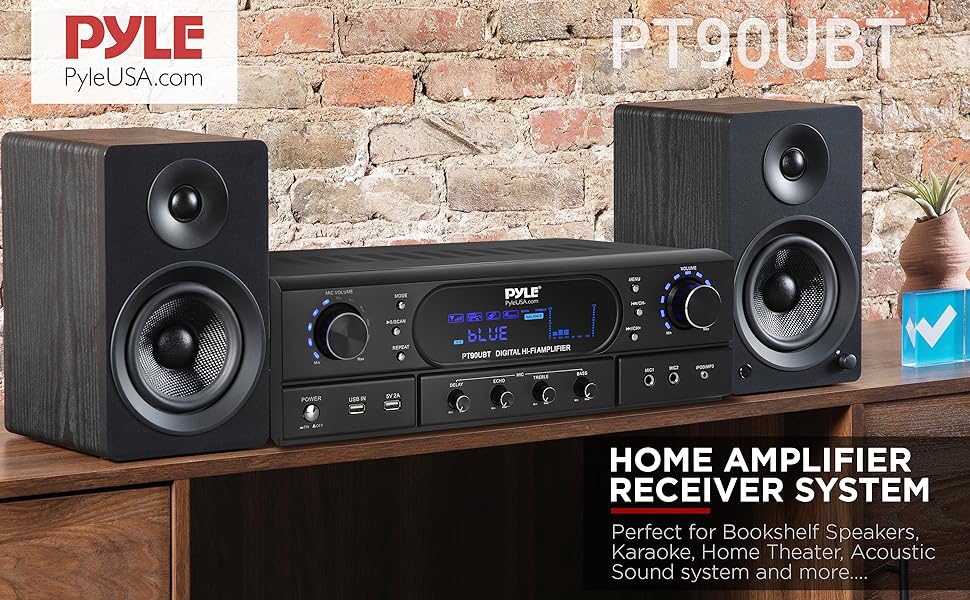 Pyle Home Bluetooth Theater Receiver Amplifier - 500