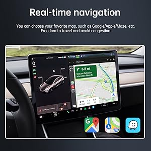 tesla carplay,carplay wireless adapter for tesla,model 3,model Y,model X,model S,radio,display