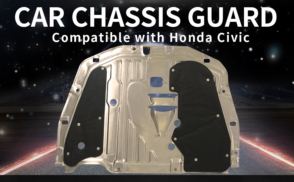 2016 2017 2018 2019 2020 2021 Honda Civic Engine Chassis Under Guard 74110-TBA-A00 90674-TY2-A01