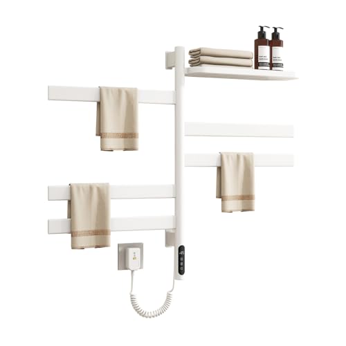 Electric Swivel Towel Rack Wall Mounted Drying Rack