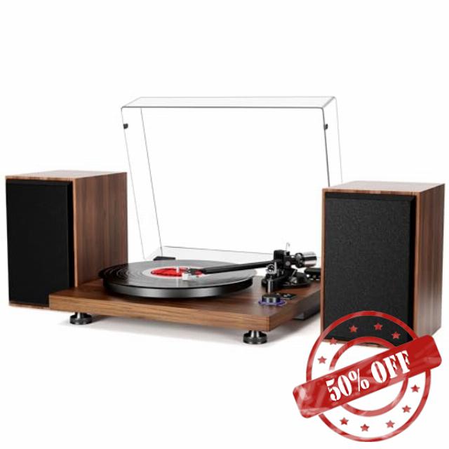 FEKTIK Record Player for Vinyl with Speakers