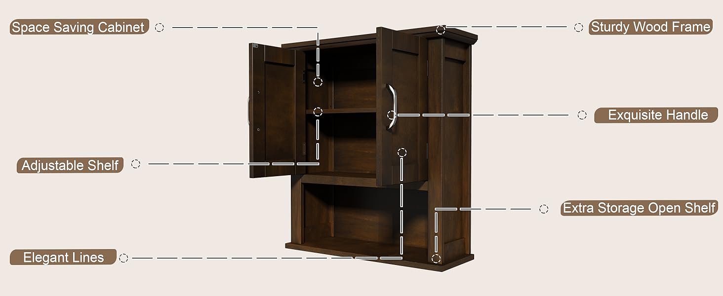 Medicine Cabinet with Adjustable