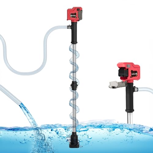 720GPH Cordless Stick Drum Pump w/Water Hose Kit for Home