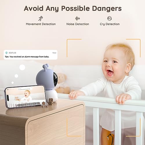 1080p WiFi Baby Monitor Via Screen and App Control