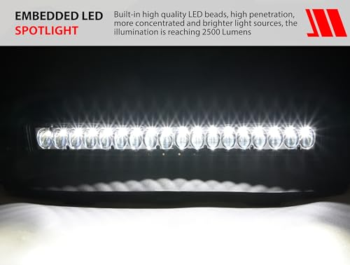 Hood Scoop with LED Auxiliary Light Kit for Polaris General 1000/4 1000/ XP 1000/ XP 4 1000 2016-2024 Accessories