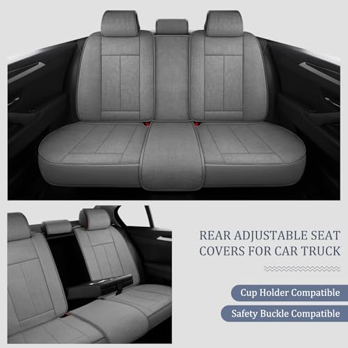 Universal Leather Seat Cover Accessories Include Keychain Seat Hook