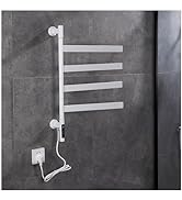 Heated Towel Racks for Bathroom, Electric Towel Warmer Rotatable Wall Mounted 90W, Towel Warmer R...
