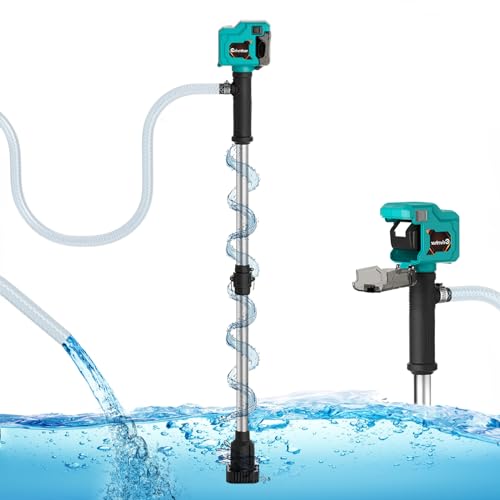 720GPH Cordless Stick Drum Pump w/Water Hose Kit for Home