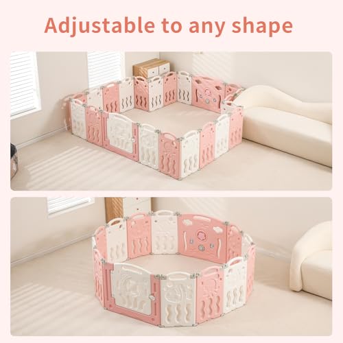 14 Panels Baby Play Pen Large Baby Play Yard