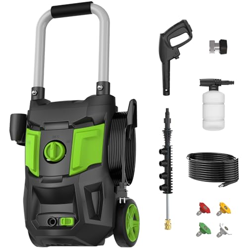 35FT Power Cord High Pressure Washer for Patios Car Garden