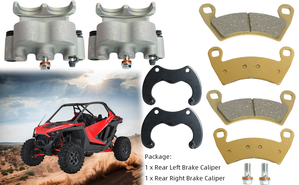 Rear left right brake calipers