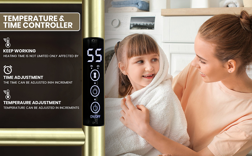 Electric Heated Towel Rack, Wall-Mounted
