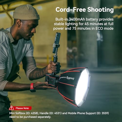 Handheld Bicolor LED Video Light for Shooting on The Move