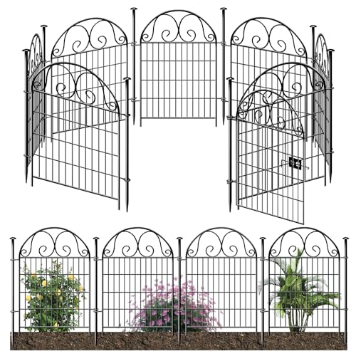 36in(H)×27in(L) 8 Panels Dog Digging Fence Barrier