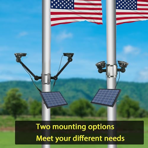 2-in-1 Super Bright Flag Light Solar Powered