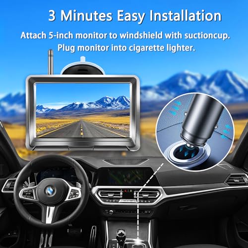 Rechargeable Battery Powered Reverse Camera