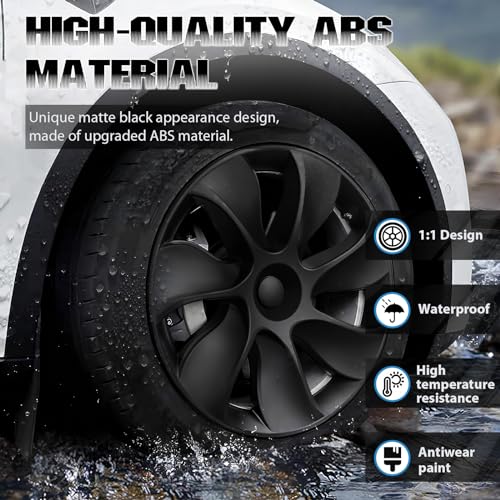 19 Inch Compatible with Model Y Wheel Covers Set of 4