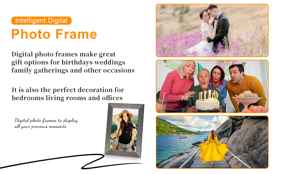 wifi picture frame digital with app