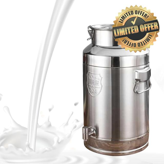 HamRoRung 304 Stainless Steel Milk Can with Faucet