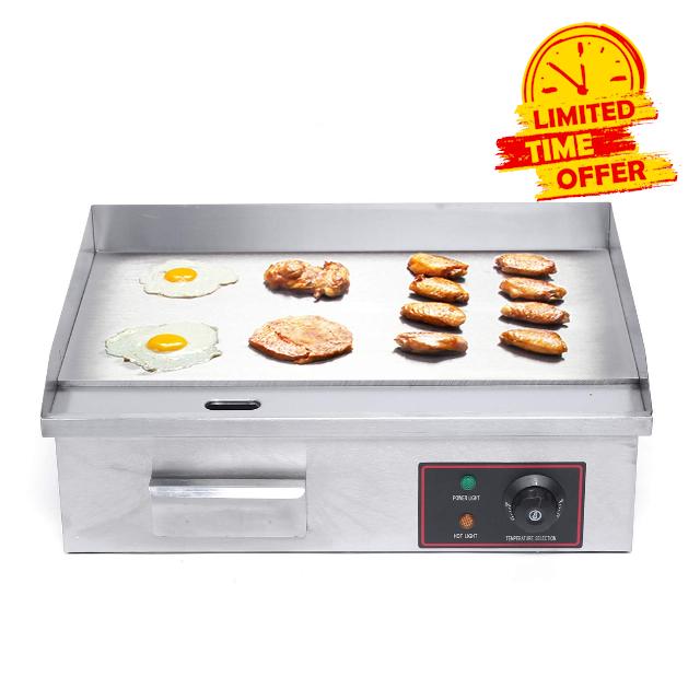 BBISYS Electric Countertop Flat Top Griddle
