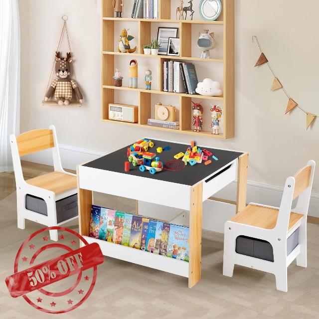 Asweets Kids Table and Chair Set