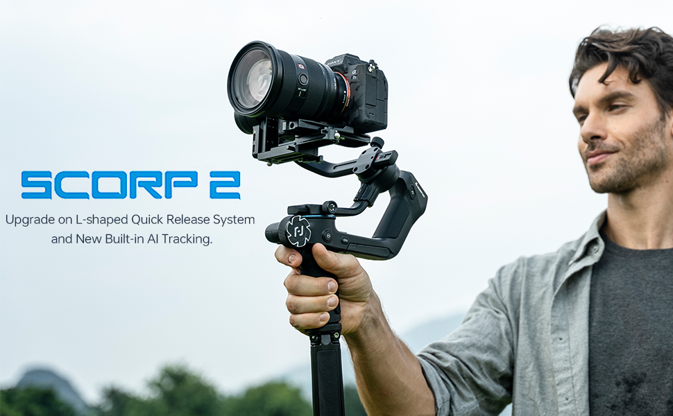 Newly Upgraded Gimbal with AI Tracking - FeiyuTech SCORP 2
