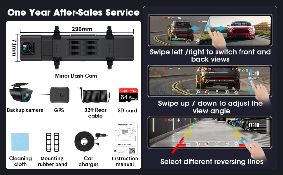 rearview mirror backup camera
