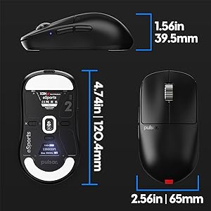 Pulsar Gaming Gears X2H eS Wireless Gaming Mouse Black