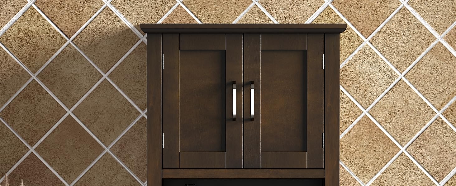 Wood Wall Cabinet with Doors
