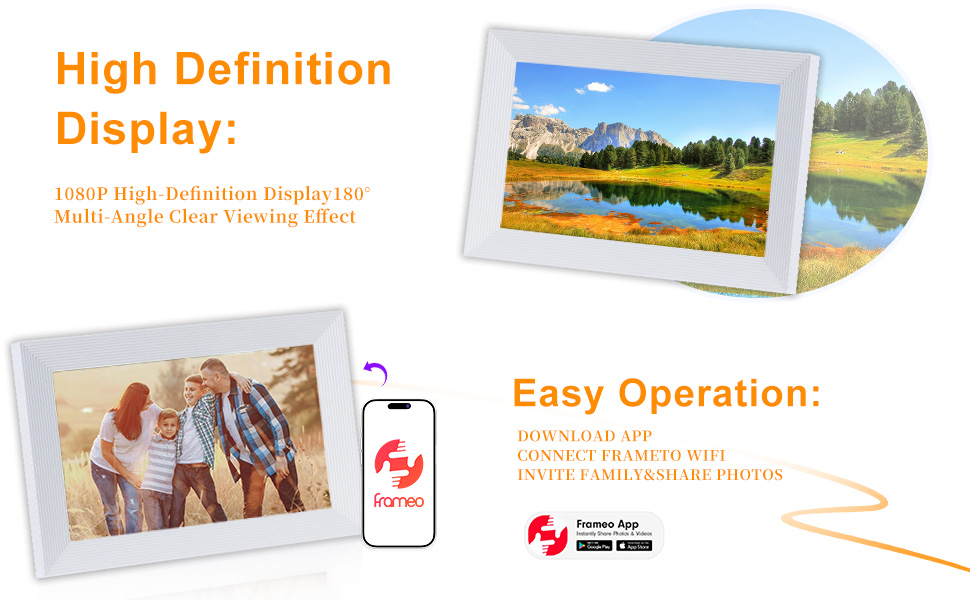 digital photo album digital video frame 10.1 inch digital picture frames 32gb gifts for mom